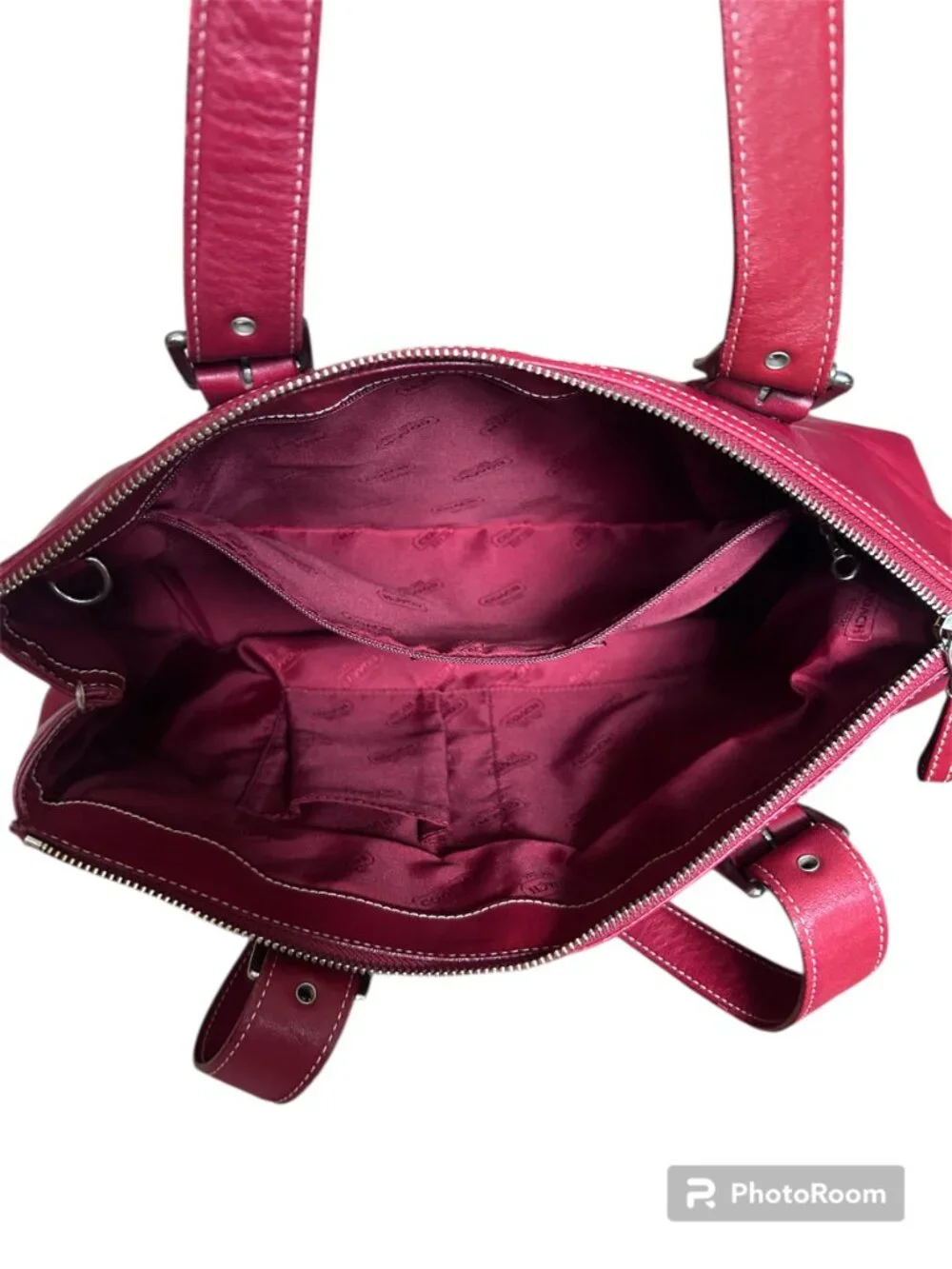 Coach Vintage Red 9554 Leather Shoulder Bag